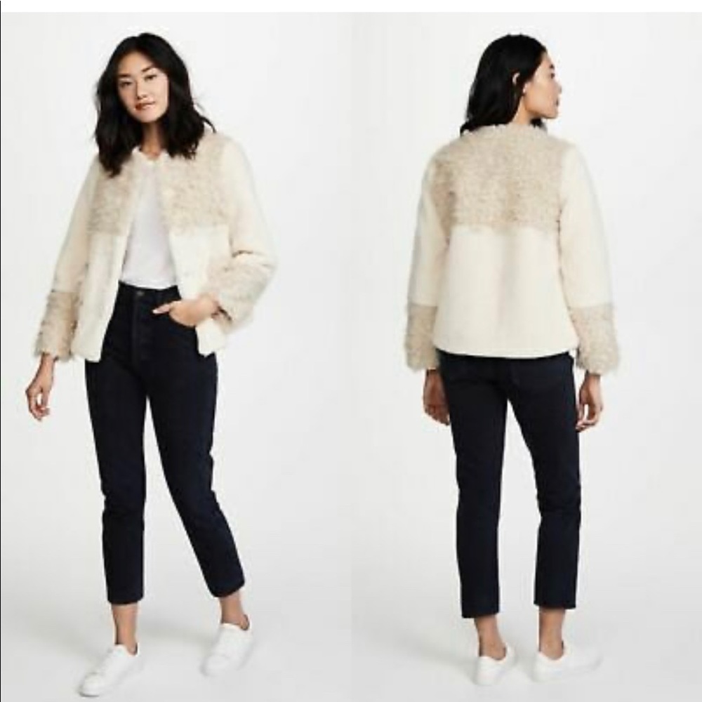 Rebecca Taylor faux fur teddy coat